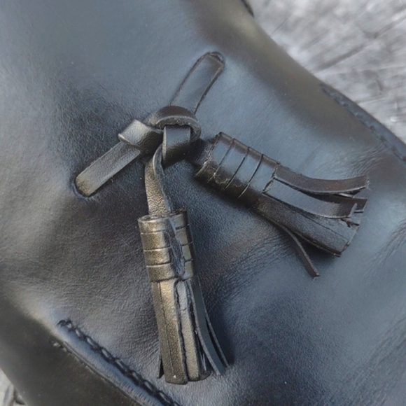 Magnanni Black Leather Tasseled Loafer # 14148 - Picture 15 of 17